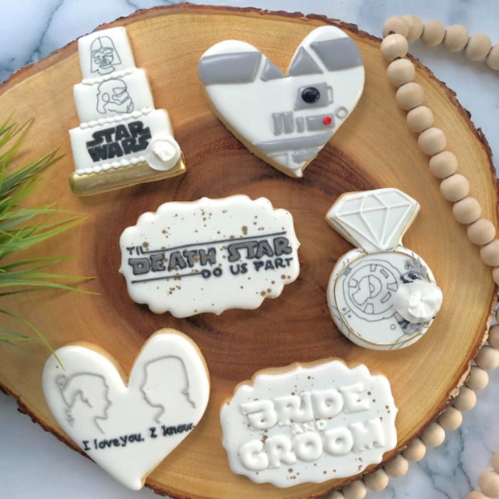 Star Wars Wedding Ideas - themed cookies