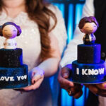Star Wars Wedding Ideas - Leia and Hans cakes