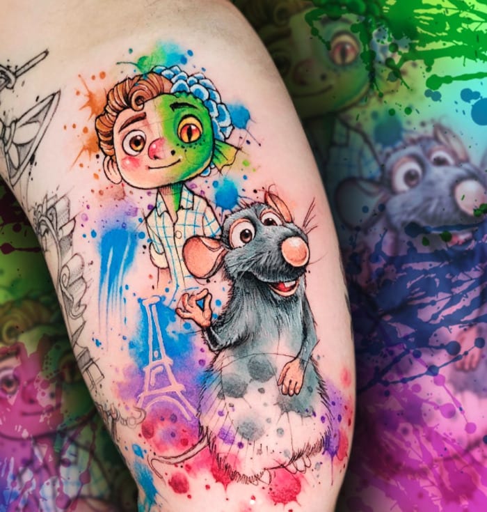 Watercolor Tattoo - Ratatouille