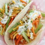 Super Bowl Food Ideas - Vegan Buffalo Chicken Tacos