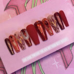 Aries Nails - fiery red press ons