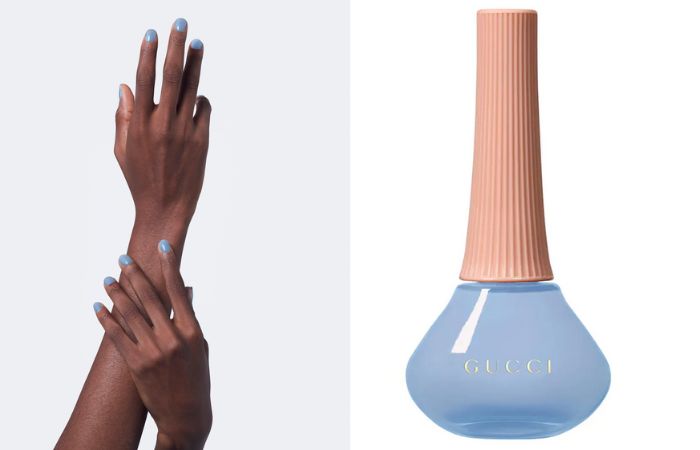 Spring Nail Colors - Gucci Glossy Nail Polish in Lucy Baby Blue