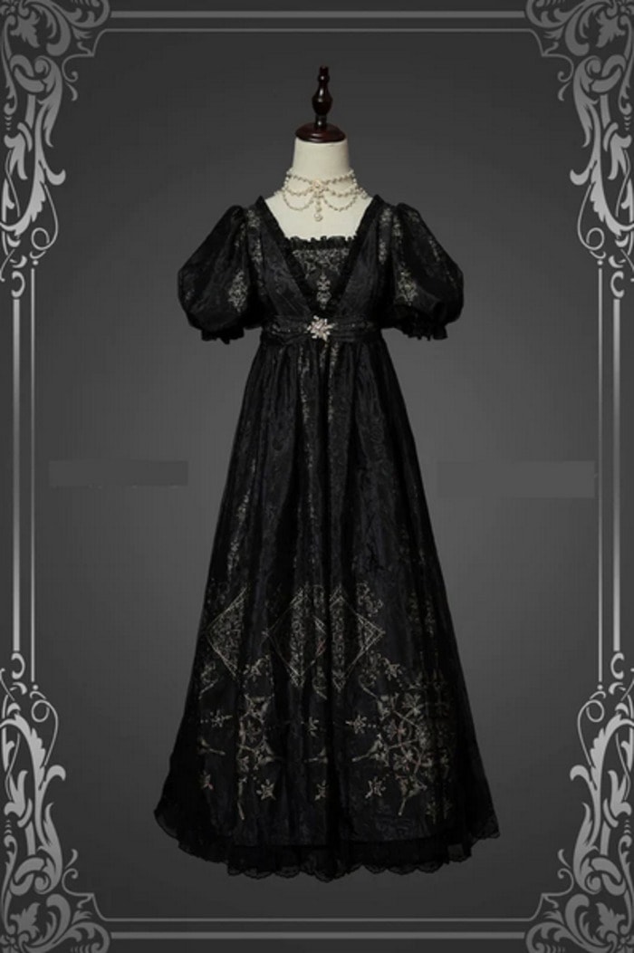 Goth wedding dresses- Regency Era Empire Waist Gown