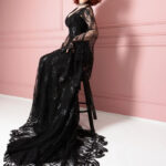 Goth wedding dresses- Black Spiderweb Dress