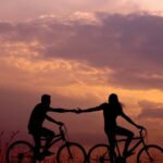 Love bombing- couple biking