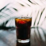 Rum mixers- coke and rum cocktail