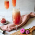 spring cocktails - Plum Bellini Cocktail