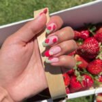 Spring nail deigns- strawberry nails