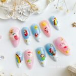 Spring nail deigns- Mario nails