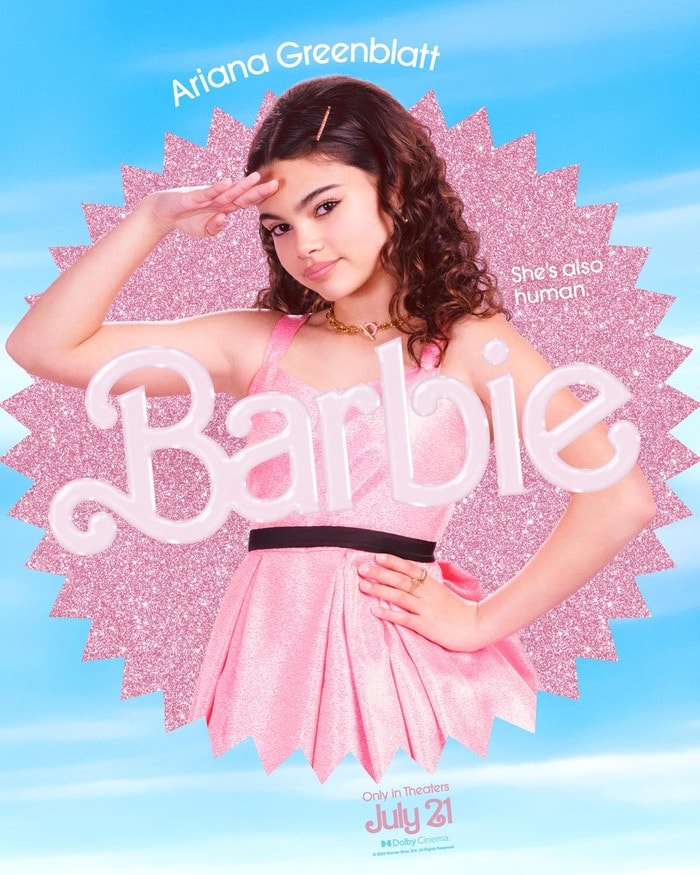Barbie Movie Posters Characters - Ariana Greenblatt Human