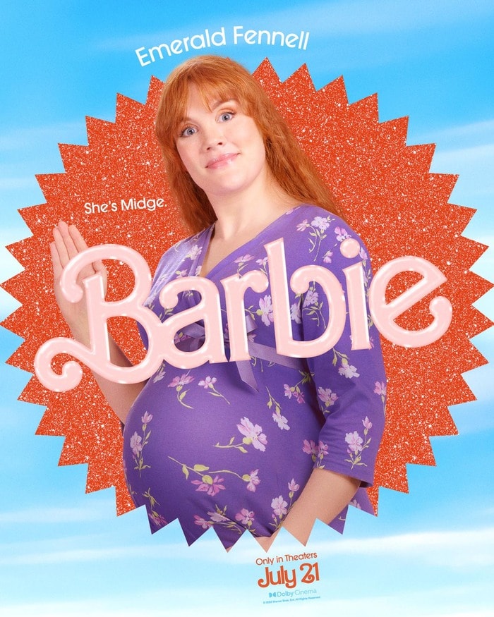 Barbie Movie Posters Characters - Emerald Fennell Midge