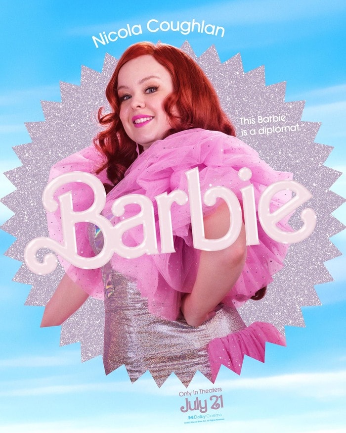 Barbie Movie Posters Characters - Nicola Coughlan Diplomat Barbie