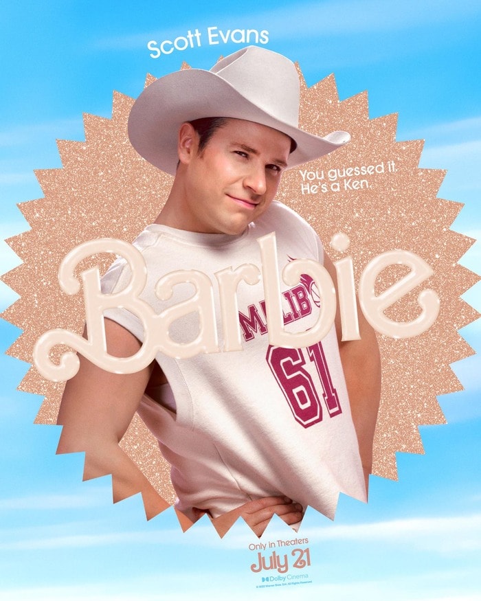 Barbie Movie Posters Characters - Scott Evans Ken