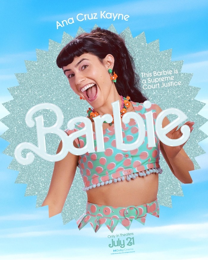 Barbie Movie Posters Characters - Ana Cruz Kayne Supreme Court Justice Barbie