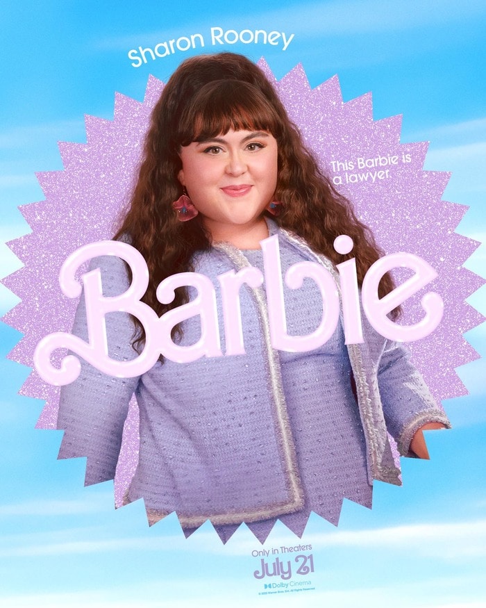 Barbie Movie Posters Characters - Sharon Rooney Lawyer Barbie