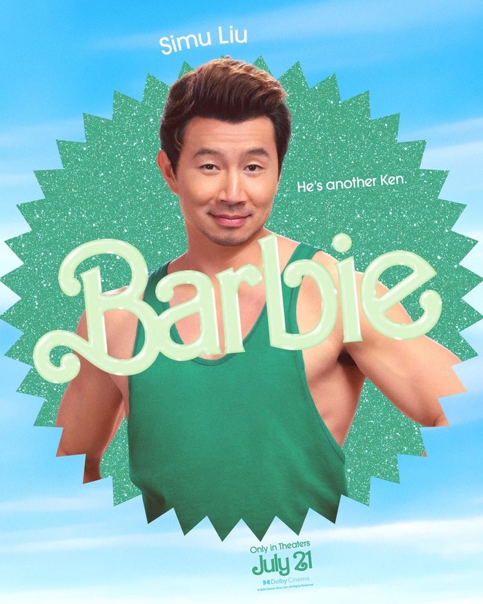 Barbie Movie Posters Characters - Simu Liu Ken