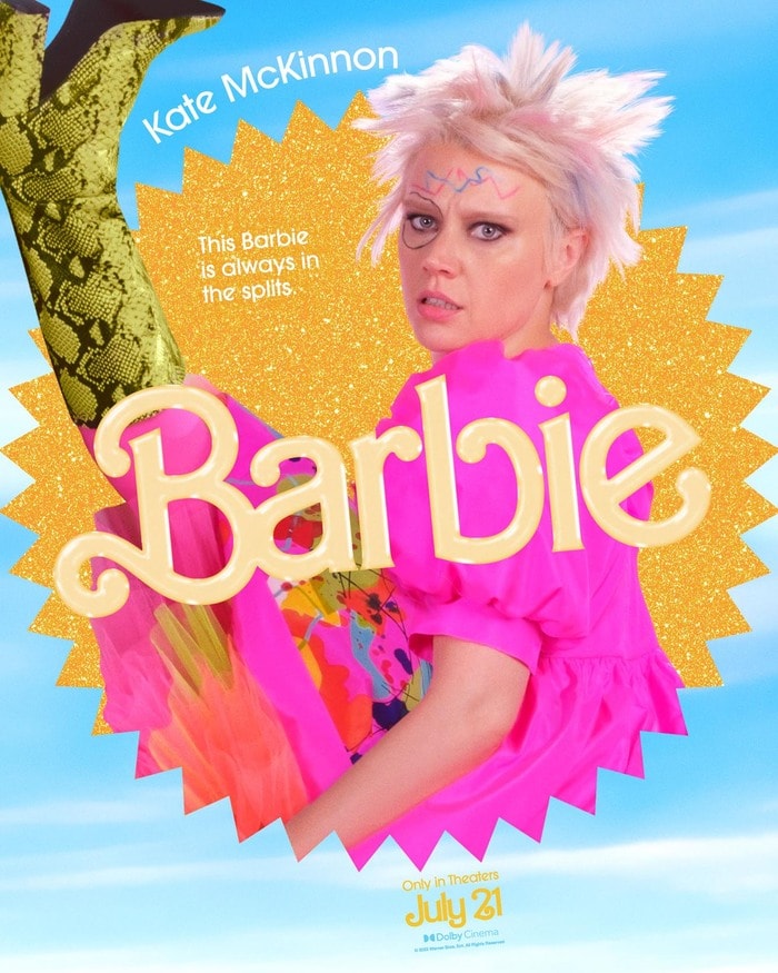 Barbie Movie Posters Characters - Kate McKinnon Aerobics Barbie