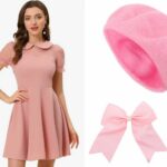 Barbie outfits costumes - pink peter pan collar dress