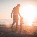 Attachment Styles- Father and Daughter on a Beach