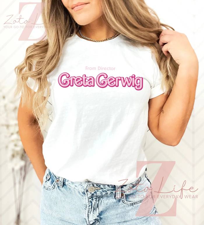 Greta Gerwig Barbie Shirt - white shirt