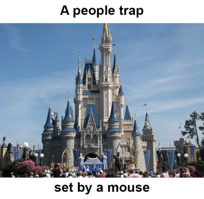 Disney Memes - Castle is a people trap
