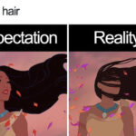 Disney Memes - long hair Pocahontas