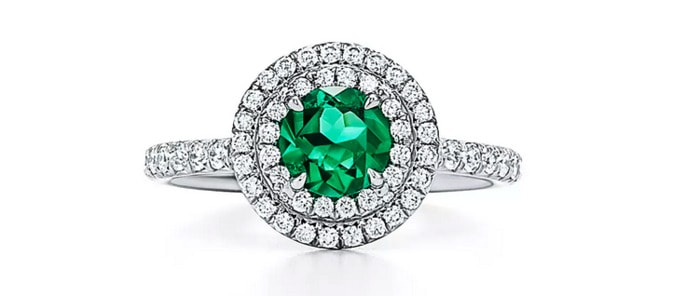 Non Traditional Engagement Rings - Tiffany Soleste Emerald Engagement Ring