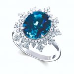 Non Traditional Engagement Rings - Nadine Aysoy Tsarina Sky Blue Topaz Flake Ring