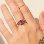 Non Traditional Engagement Rings - Purple Sapphire Nico Ring