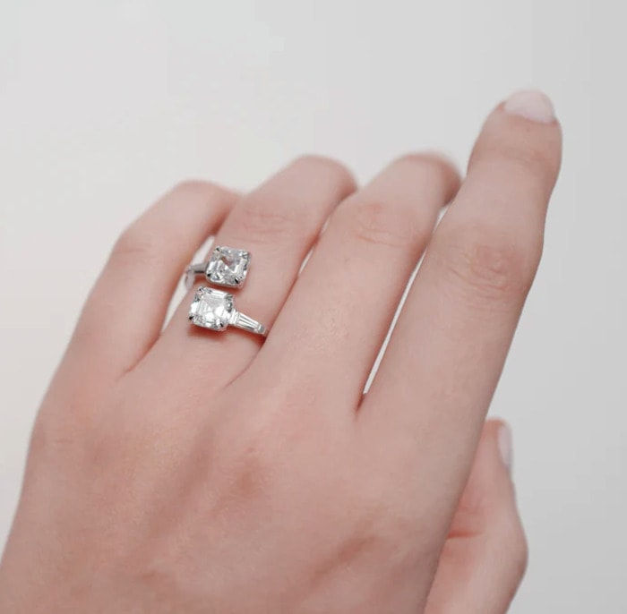 Non Traditional Engagement Rings - Margaret Asscher Cut Engagement Ring