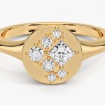 Non Traditional Engagement Rings - Palisade Diamond Signet Ring