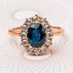 Non Traditional Engagement Rings - Trumpet & Horn Braswell Sapphire Engagement Ring