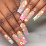 Summer Nail Trends 2023 - floral french tips