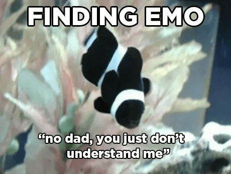 Disney Memes - emo finding nemo