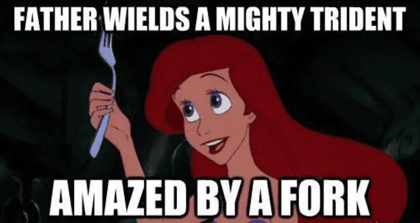 Disney Memes - ariel fork