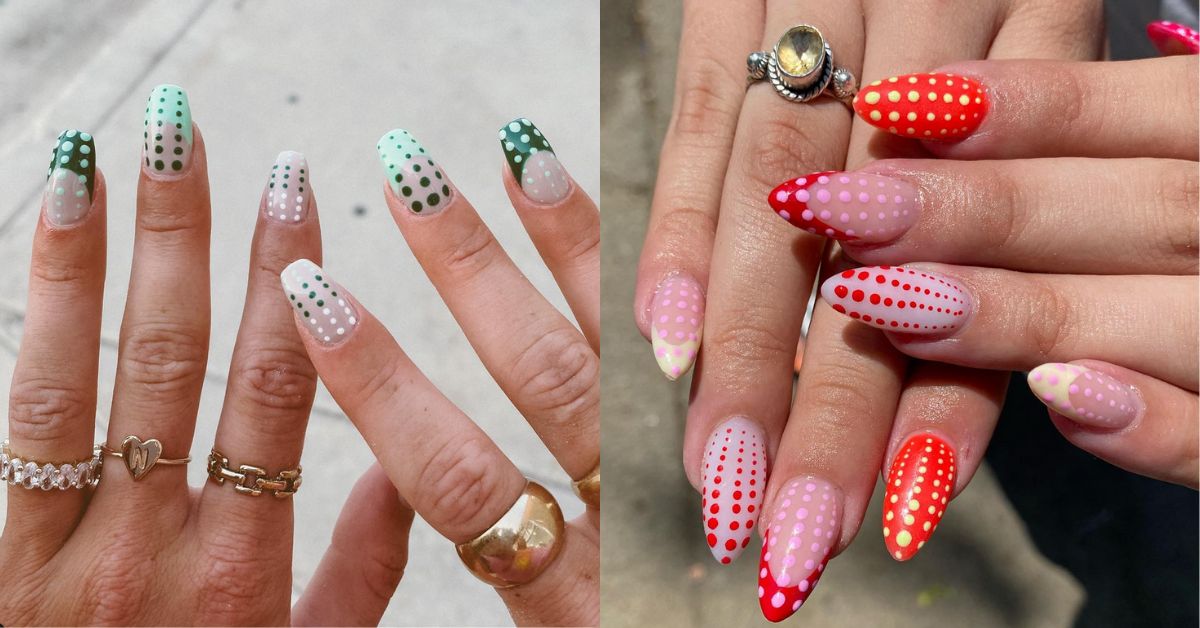 3. Colorful Dotted Nail Art Ideas - wide 4