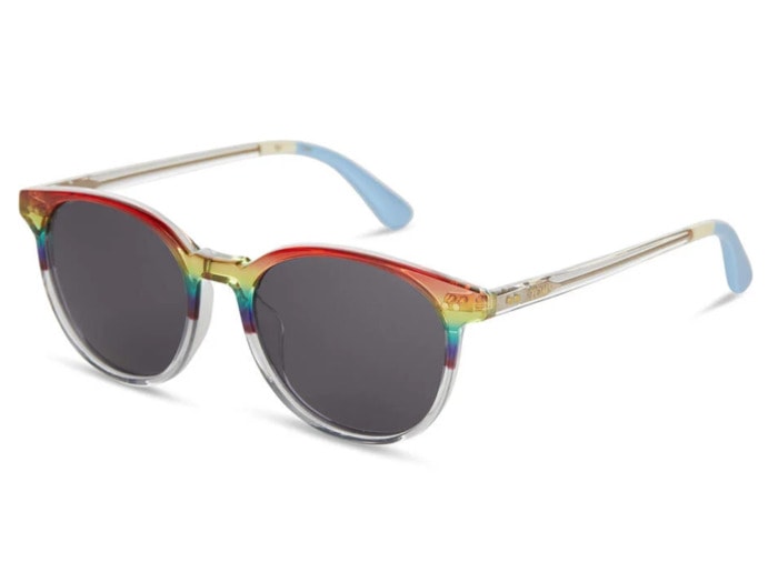 pride products that give back - rainbow-rimmed sunglasses