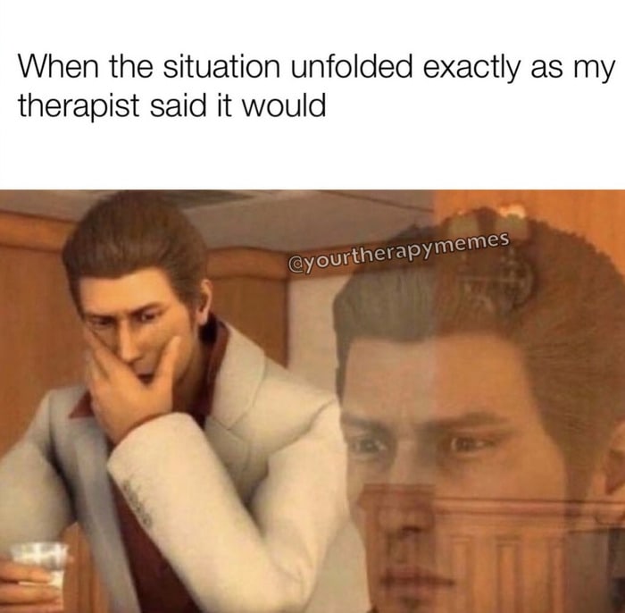 Therapy Memes - therapists are right
