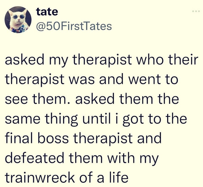 Therapy Memes - levels of therapists