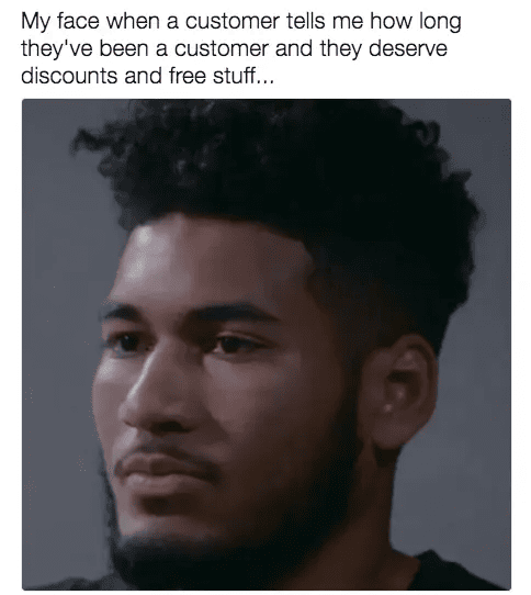 Working In Retail Memes - repeat customers