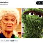 Golden Girls as Muppets - Sophia with Oscar the Grouch