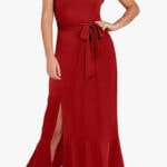 summer wedding guest dresses - chic red
