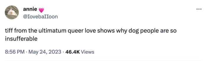 the ultimatum queer love twitter reactions - dog people