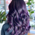Fall hair color trends 2023 - bold purple