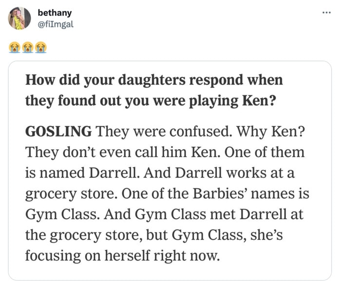 Best Ryan Gosling Barbie Memes - Gym Class