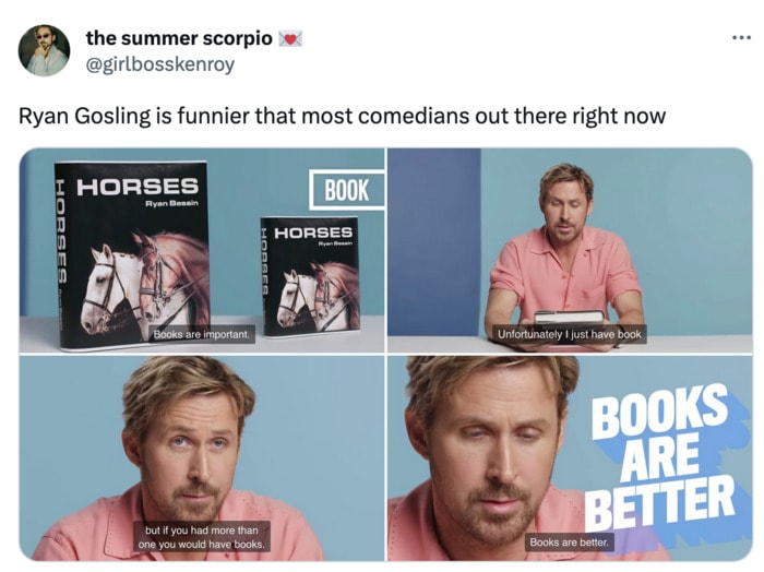 Best Ryan Gosling Barbie Memes - Books