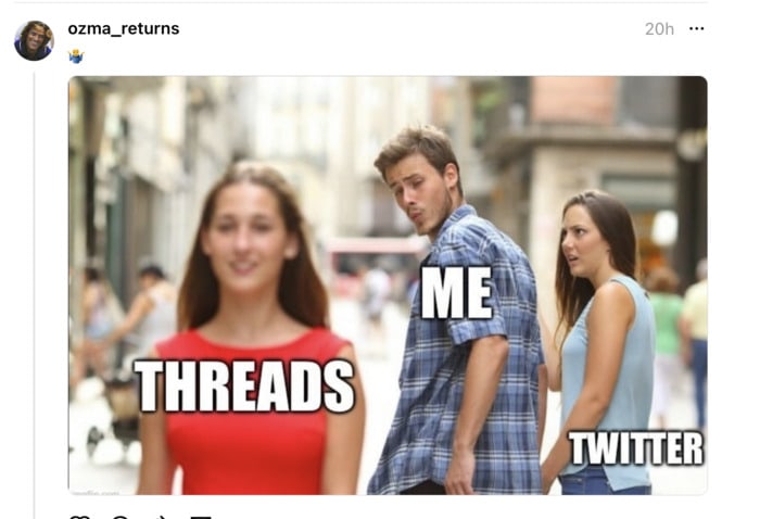 Threads Memes - looking back meme