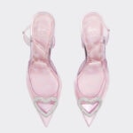 barbie movie merch - heart transparent kitten heels