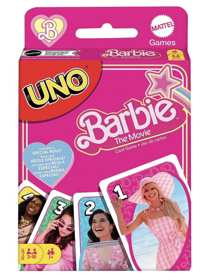 barbie movie merch - uno
