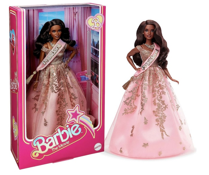 barbie movie merch - president barbie doll collectible